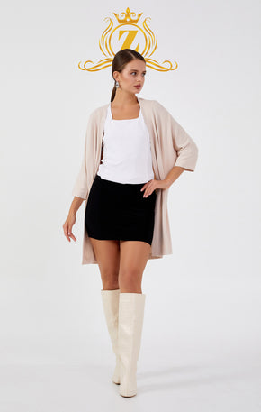 Mid-Length Cotton Regular Cardigan 