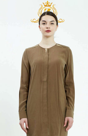 Long Sleeve Solid Color Regular Tunic 